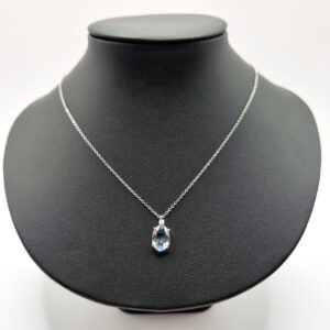 Collier Acquamarina e Brillante