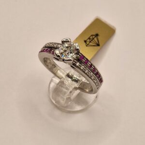 Anello Rubini e Brillanti