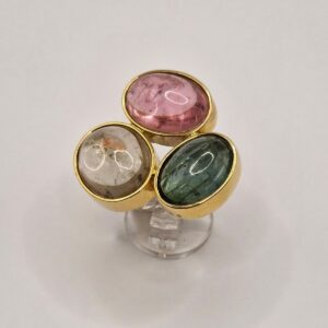 Anello tormaline colorate naturali