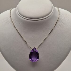 Collier ametista a goccia