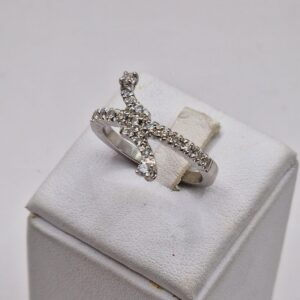 Anello "S" di brillanti