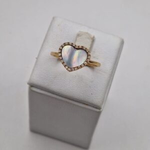 Anello "Cuore" in madreperla