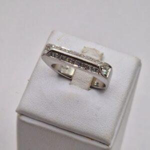 Anello trapezio "Diamanti"