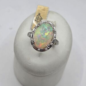 Anello Opale “arlecchino” ovale
